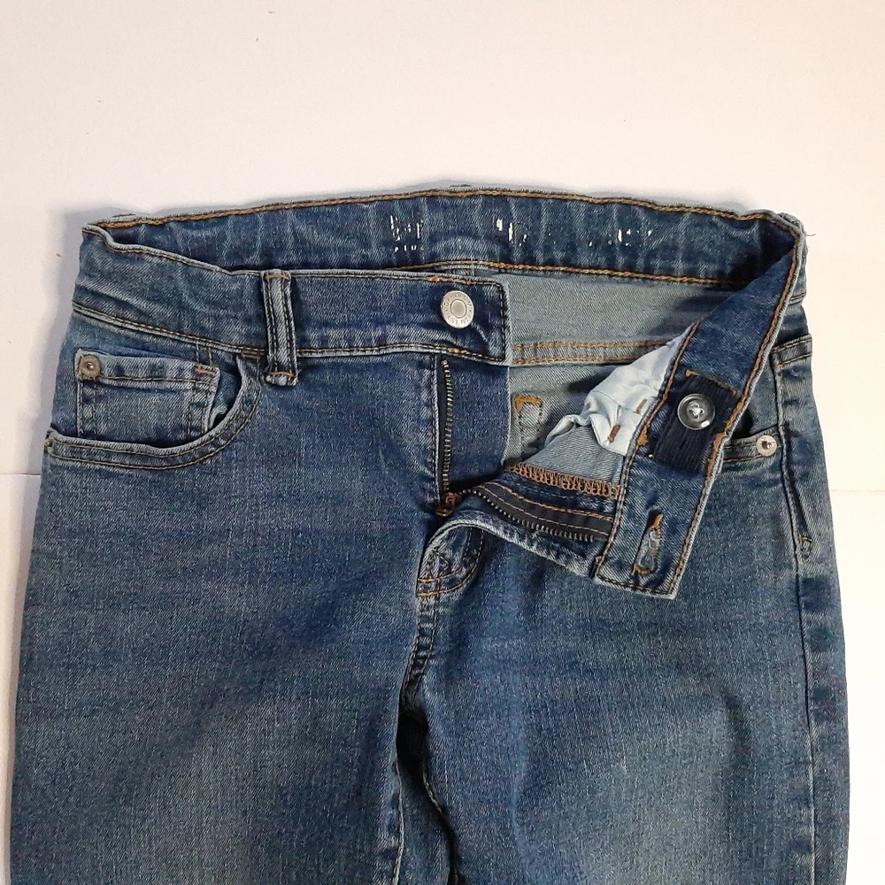 GAP Straight Leg Built-In Flex Blue Jeans